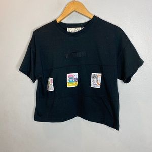 Vintage 90’s Nuggets Crop Women’s Unique Tee Shirt Black Short Sleeve Crew Neck